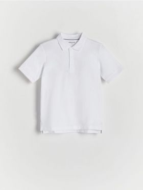 Tricou polo - alb