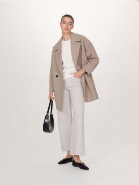 LADIES` COAT - nude