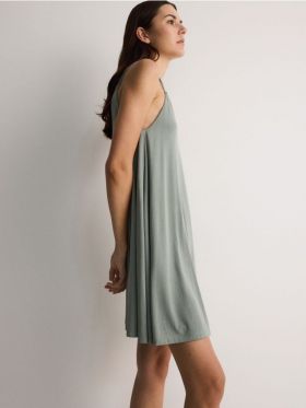 LADIES` DRESS - verde-oliv deschis