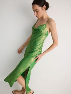 LADIES` DRESS - verde-aprins