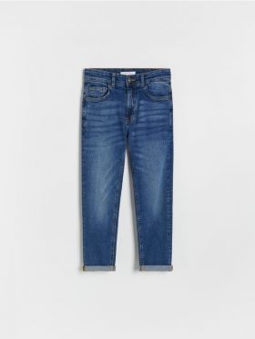 Blugi regular elastici - bleumarin