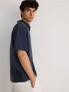 MEN`S SHIRT - bleumarin