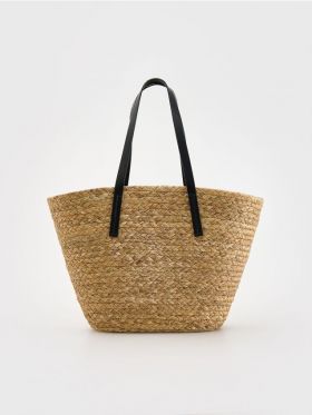 Geanta shopper impletita - negru