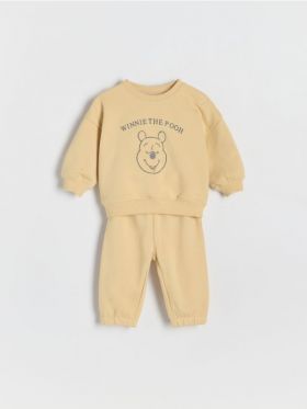 Set din bumbac Winnie the Pooh - bej