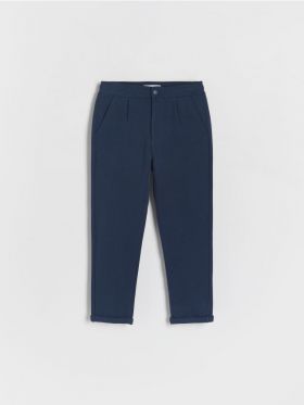 Pantaloni chino din jerseu - bleumarin