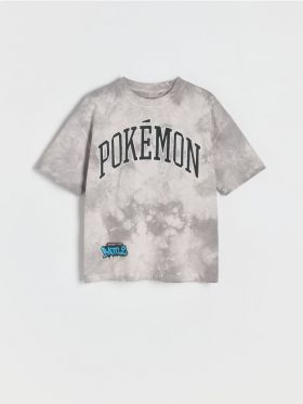 Tricou oversized Pokémon - gri-inchis