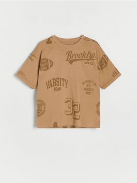 Tricou oversized - maro