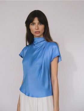 LADIES` BLOUSE - albastru