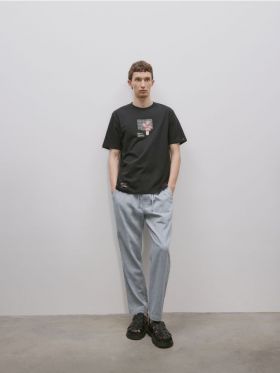 MEN`S TROUSERS - albastru-deschis