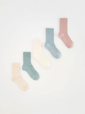 LADIES` SOCKS - albastru-pal