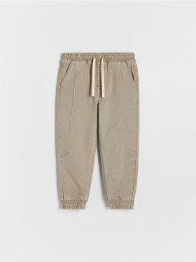 Blugi jogger elastici - bej
