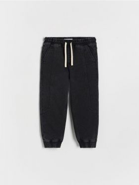 Blugi jogger elastici - negru