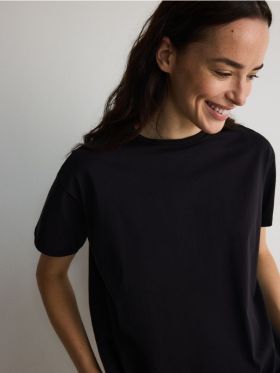 LADIES` T-SHIRT - negru