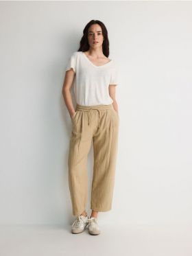 LADIES` TROUSERS - bej