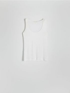 LADIES` SINGLET - crem