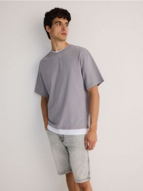 MEN`S T-SHIRT - gri deschis