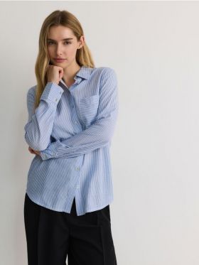 LADIES` SHIRT - albastru-deschis