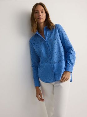 LADIES` SHIRT - albastru-pal