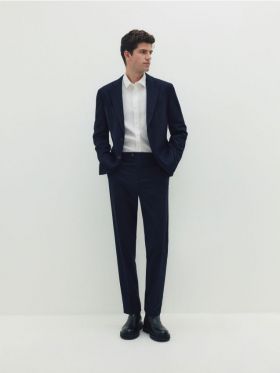 MEN`S TROUSERS - bleumarin