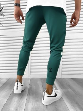 Pantaloni de trening verzi silon conici 12379 16-4.2.3