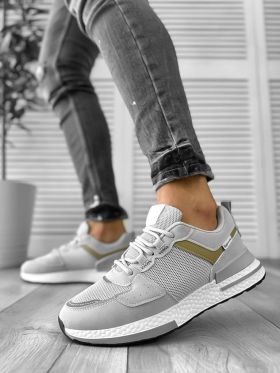 Adidasi barbati casual gri deschis B018