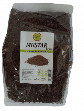 Mustar Brun boabe, 300 g