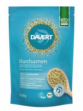 Seminte de canepa intregi origine, eco-bio, 150g - DAVERT