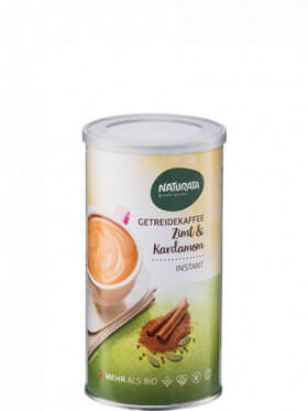 CAFEA DE CEREALE CU SCORTISOARA SI CARDAMON INSTANT FARA GLUTEN, ECO-BIO 125g - NATURATA