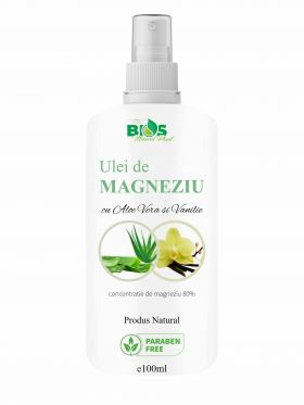 Ulei de Magneziu cu Aloe Vera si Vanilie, 100 ml, Bios Mineral Plant