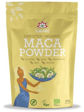 Maca bio sub forma de pulbere, 250g, Iswari