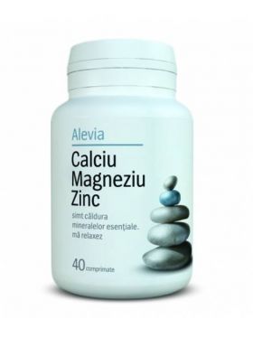 Calciu magneziu zinc 40cps, Alevia