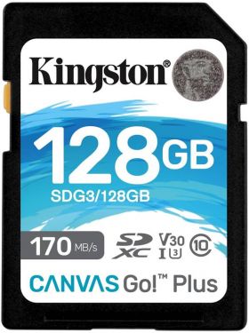 Card memorie Kingston SDXC Canvas GO Plus Clasa 10 UHS-I 128GB