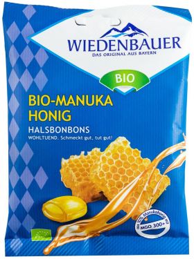 Bomboane bio cu miere de manuka, 60g - Wiedenbauer