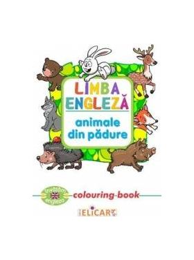 Limba engleza Animale din padure Colouring Book