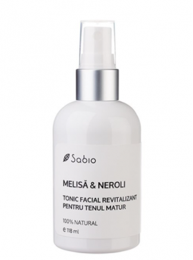 Tonic facial revitalizant cu melisa si neroli, 118ml, Sabio