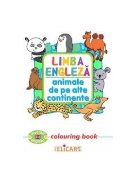 Limba engleza Animale de pe alte continente Colouring Book