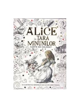 Alice in Tara Minunilor - Carte de colorat