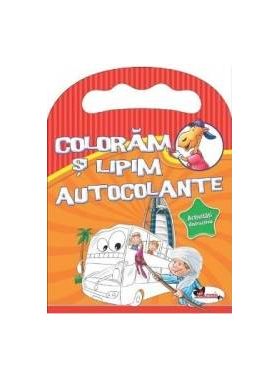 Coloram si lipim autocolante. Activitati distractive