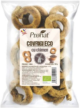 Covrigi cu chimen Eco-Bio 100g - Pronat