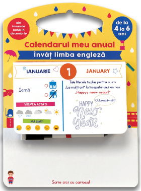 Calendarul meu anual. Invat limba engleza | Sandra Sarah Krief