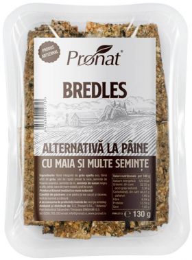 Bredles alternativa la paine cu maia si multe seminte, 130 g, Pronat