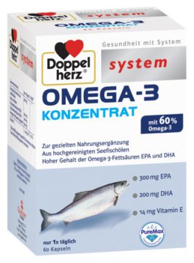 DOPPELHERZ SYSTEM OMEGA 3 CONCENTRAT 60 CAPSULE