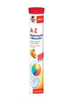 DOPPELHERZ AKTIV A-Z MULTIVITAMINE SI MINERALE 15 COMPRIMATE EFERVECENTE