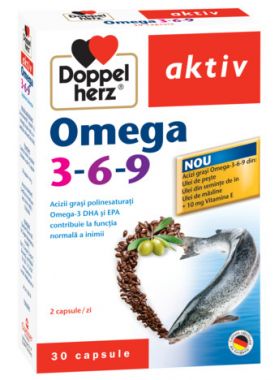 DOPPELHERZ AKTIV OMEGA 3-6-9 30 CAPSULE