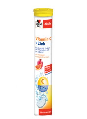 DOPPELHERZ AKTIV VITAMINA C + ZINC 15 COMPRIMATE EFERVESCENTE