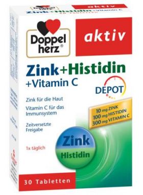 ZINC + HISTIDINA + VIT C DOPPEL AKTIV 30tb, DOPPELHERZ