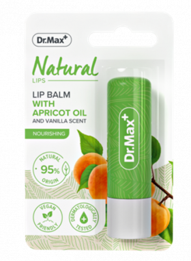 Dr. Max Natural Balsam de buze cu ulei de caise, 1 bucata