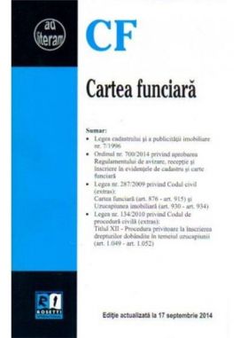 Cartea funciara (17.09.2014) | 