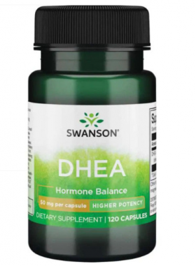 DHEA 50 mg Higher Potency (Dehidroepiandrosteron) 120 cps - Swanson