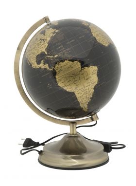 Decoratiune luminoasa Globe, Mauro Ferretti, 1 x E14, 40W, Ø 25x38 cm, fier